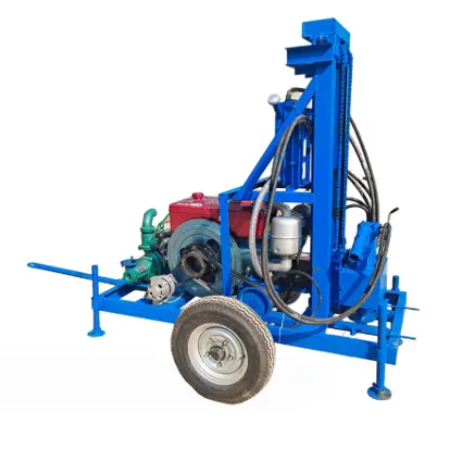 Portable well drilling machine