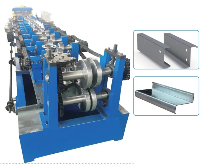 quick changeable c/z purlin roll forming machine