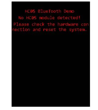 Bluetooth module not working LCD screen display