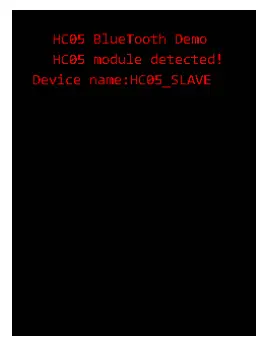 Bluetooth module working normal LCD screen display