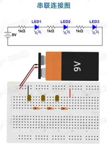 breadboard connection diagram for breadboard series connection